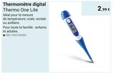 Thermomètre digital à 2,99 € dans le catalogue Technicien de Santé