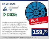 Die Hauptuntersuchung (HU) bei AUTOPLUS im Rennerod Prospekt für 159,95 €