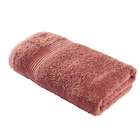 Serviette de toilette 50x90cm coton orange terracotta dans le catalogue Gifi