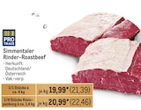 Aktuelles Simmentaler Rinder-Roastbeef Angebot bei Metro in Ulm ab 21,39 €