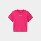 T-shirt ajusté manches courtes rose fushia fille - La Halle T-shirt ajusté manches courtes rose fushia fille à 5,99 € dans le catalogue La Halle