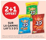 Hyper U Abbeville - Promo 2+1 offert sur la gamme LAY'S 3 D'S Promo 2+1 offert sur la gamme LAY'S 3 D'S à dans le catalogue Hyper U à Abbeville