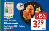 Minutensteaks von Meine Metzgerei im aktuellen ALDI SÜD Prospekt für 3,29 €