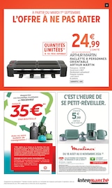 Promos Appareil Raclette dans le catalogue "Intermarché" de Intermarché Express Appareil Raclette en promo dans le catalogue Intermarché Express à la page 23