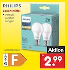 Leuchtmittel im Angebot bei Netto Marken-Discount in Mainz Leuchtmittel Angebote von Philips bei Netto Marken-Discount Mainz für 2,99 €