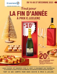 Catalogue E.Leclerc à Alzitone, avec 48 pages Prospectus E.Leclerc à Alzitone: "Tout pour LA FIN D'ANNÉE À PRIX E.LECLERC", 48} pages, 16/12/2025 - 27/12/2025