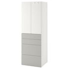 Kleiderschrank weiß grau/4 Schubladen im Angebot bei IKEA in Stuttgart Kleiderschrank weiß grau/4 Schubladen Angebote von SMÅSTAD / PLATSA bei IKEA Stuttgart für 193,00 €