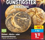 Aktuelles Kaiserbrötchen Angebot bei Netto Marken-Discount in Ingolstadt ab 1,11 €