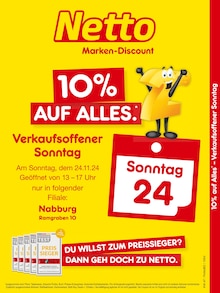 Netto Marken-Discount Prospekt "10% AUF ALLES." mit  Seiten (Nabburg)