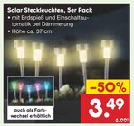 Solar Steckleuchten, 5er Pack im Angebot bei Netto Marken-Discount in Schwabach Solar Steckleuchten, 5er Pack Angebote bei Netto Marken-Discount Schwabach für 3,49 €