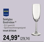 Sektglas Gastrobox im METRO Prospekt Sektglas Gastrobox von Metro Professional im aktuellen METRO Prospekt für 29,74 €