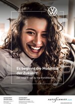 Volkswagen Prospekt "Es beginnt die Mobilität der Zukunft!", 2 Seiten, für Weiterstadt, 28.09.2019 - 25.10.2019 Volkswagen Prospekt "Es beginnt die Mobilität der Zukunft!", 2 Seiten, für Weiterstadt, 28.09.2019 - 25.10.2019