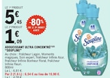 Adoucissant Ultra Concentré - SOUPLINE en promo chez E.Leclerc Adoucissant Ultra Concentré - SOUPLINE dans le catalogue E.Leclerc
