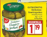 Delikatess-Gewürzgurken von GUT&GÜNSTIG im aktuellen EDEKA Prospekt