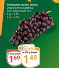 Tafeltrauben rot/blau kernlos Angebote bei GLOBUS Braunschweig für 1,49 €