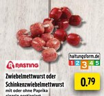 Zwiebelmettwurst mit Paprika im Angebot bei EDEKA in Gelsenkirchen Zwiebelmettwurst mit Paprika Angebote von Rasting bei EDEKA Gelsenkirchen für 0,79 €