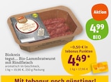 Bio-Lammbratwurst mit Rindfleisch Angebote von Biokreis bei tegut Hofheim für 4,49 €