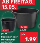 Baueimer für 1,99 € bei Kaufland im Angebot Baueimer im aktuellen Kaufland Prospekt