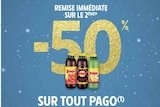 -50% remise immédiate sur le 2ème sur tout Pago à Intermarché dans Mirepeisset