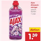 Allzweckreiniger von Ajax für 1,39 € bei Netto Marken-Discount im Angebot Allzweckreiniger von Ajax im aktuellen Netto Marken-Discount Prospekt