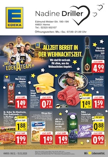 EDEKA Prospekt der Woche "Aktuelle Angebote" Seite 1, 08.12.2025 bis 13.12.2025 für Herne Aktueller EDEKA Prospekt "Aktuelle Angebote" Seite 1 von 30 Seiten für Herne