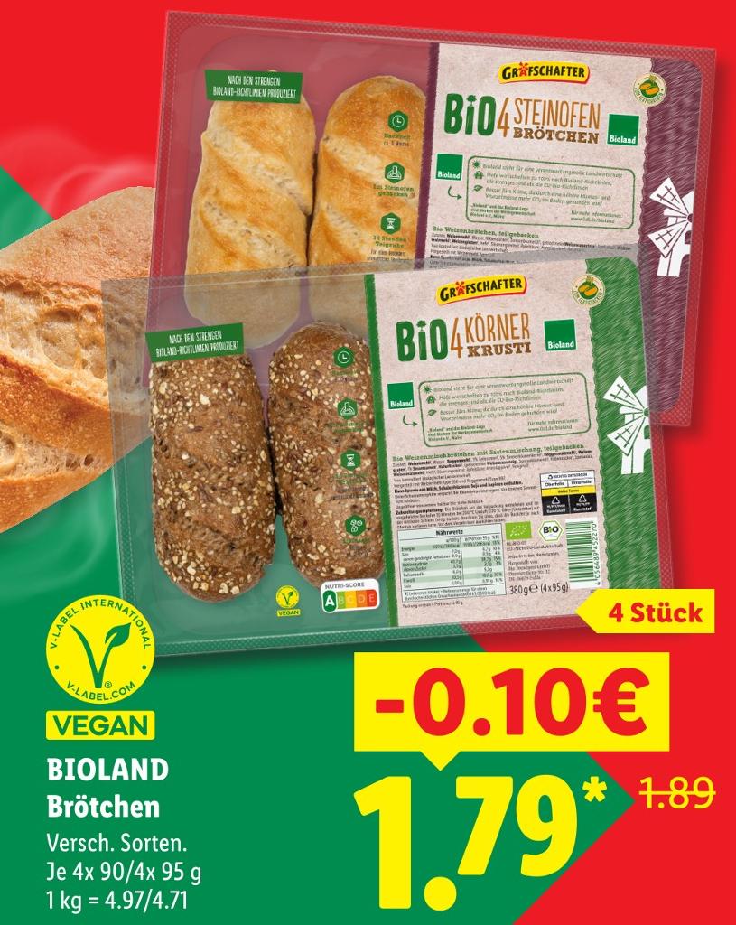 Bio 4 Steinofen Brötchen