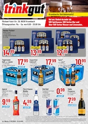 Trinkgut Discounter Prospekt der aktuellen Woche mit 4 Seiten, gültig von 27.10.2025 bis 31.10.2025, in Ziemetshausen und Umgebung Aktueller Trinkgut Discounter Prospekt in Ziemetshausen und Umgebung, "Krumbachs Getränkemarkt!" mit 4 Seiten, 27.10.2025 - 31.10.2025