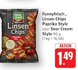 EDEKA - Linsen Chips Paprika Style Angebot im Prospekt Linsen Chips Paprika Style bei EDEKA im Prospekt "" für 1,49 €