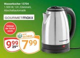 Wasserkocher 13704 Angebote von GOURMETmaxx bei GLOBUS Bruchsal für 7,99 €