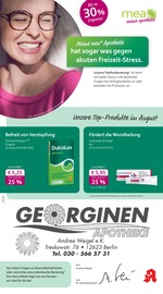 Aktueller mea - meine apotheke Apotheken Prospekt in Altlandsberg und Umgebung, "Unsere August-Angebote" mit 4 Seiten, 01.08.2025 - 31.08.2025