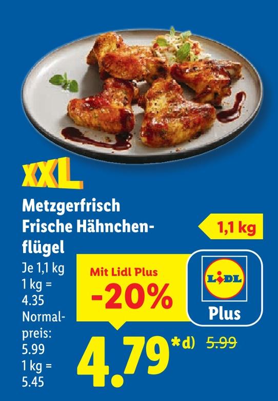 Metzgerfrisch Frische Hähnchenflügel