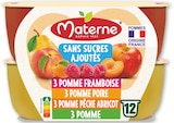 Compotes coupelles sans sucres ajoutés multivariétés - MATERNE dans le catalogue Netto