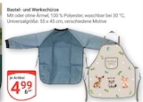 Bastel- und Werkschürze mit Ärmel im Angebot bei GLOBUS in Neuwied Bastel- und Werkschürze mit Ärmel Angebote bei GLOBUS Neuwied für 4,99 €
