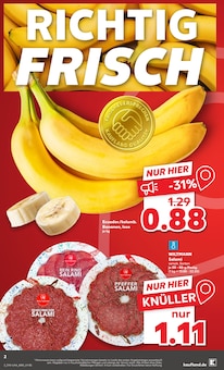 Bananen im Kaufland Prospekt "Aktuelle Angebote" mit 68 Seiten (Mannheim)