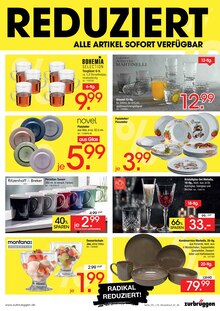 Tafel-Set im aktuellen Zurbrüggen Prospekt (Essen) Tafel-Set im Zurbrüggen Prospekt "RADIKAL REDUZIERT" mit 12 Seiten (Essen)