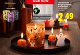 Bougie parfumée d'Halloween - LIVARNO HOME en promo chez Lidl Villiers-sur-Marne à 2,49 €