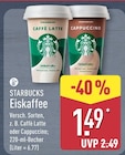 Caffè Latte Angebote von Starbucks bei ALDI Nord Leipzig für 1,49 €