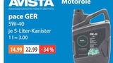 pace GER 5W-40 von AVISTA im aktuellen V-Markt Prospekt für 14,99 €