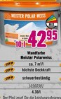 Wandfarbe Angebote von Meister Polarweiss bei Hornbach Bergheim für 42,95 €