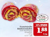 Französische Rinderrouladen Angebote von Gourmet Naturel bei Marktkauf Altenburg für 1,88 €