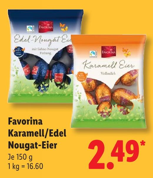 Karamell/Edel Nougat-Eier