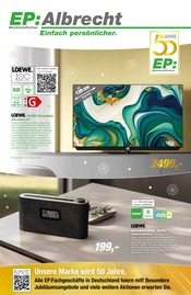 Fernseher im EP: Prospekt in Lübben Aktueller EP: Prospekt mit Fernseher, "EP: Albrecht. Einfach persönlicher.", Seite 1