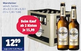 Aktuelle Warsteiner Angebote bei Getränkewelt in Willich Aktuelles Pilsener Angebot bei Getränkewelt in Willich ab 11,99 €