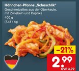 Aktuelle Fleisch Angebote bei Netto Marken-Discount in Würzburg Aktuelles Hähnchen-Pfanne Schaschlik Angebot bei Netto Marken-Discount in Würzburg ab 2,99 €