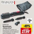 Warmluftstyler Volume & Curl Angebote von Remington bei Lidl Stuttgart für 27,99 €