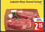 Jungbullen-Ribeye-Diamond-Cutsteak bei E center im Windberg Prospekt für 2,15 €