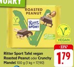 Aktuelles Tafel vegan Roasted Peanut oder Crunchy Mandel Angebot bei EDEKA in Saarbrücken ab 1,79 €