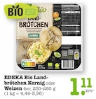 Landbrötchen Kernig im Angebot bei E center in Ettlingen Landbrötchen Kernig Angebote von EDEKA Bio bei E center Ettlingen für 1,11 €