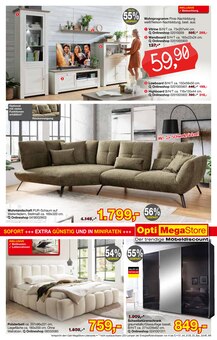 Bett im Opti-Wohnwelt Prospekt "Mega Relaxen" mit 14 Seiten (Bremerhaven)