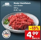 Aktuelles Rinder-Hackfleisch Angebot bei Netto Marken-Discount in Mannheim ab 4,99 €